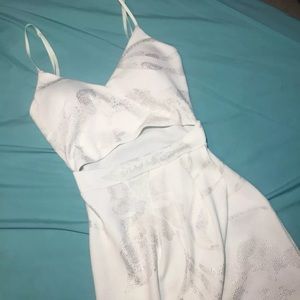 White Bodycon dress with detailed design